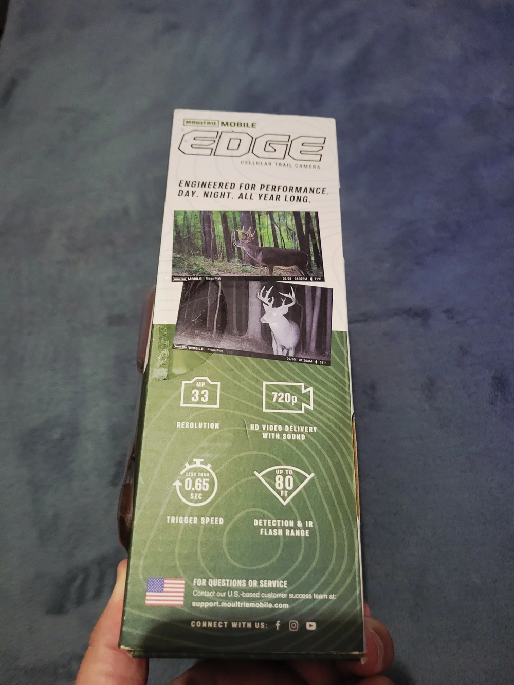 NIB Moultrie Mobile Edge Cellular Trail Camera 2-Pack 33MP Hunting Cam